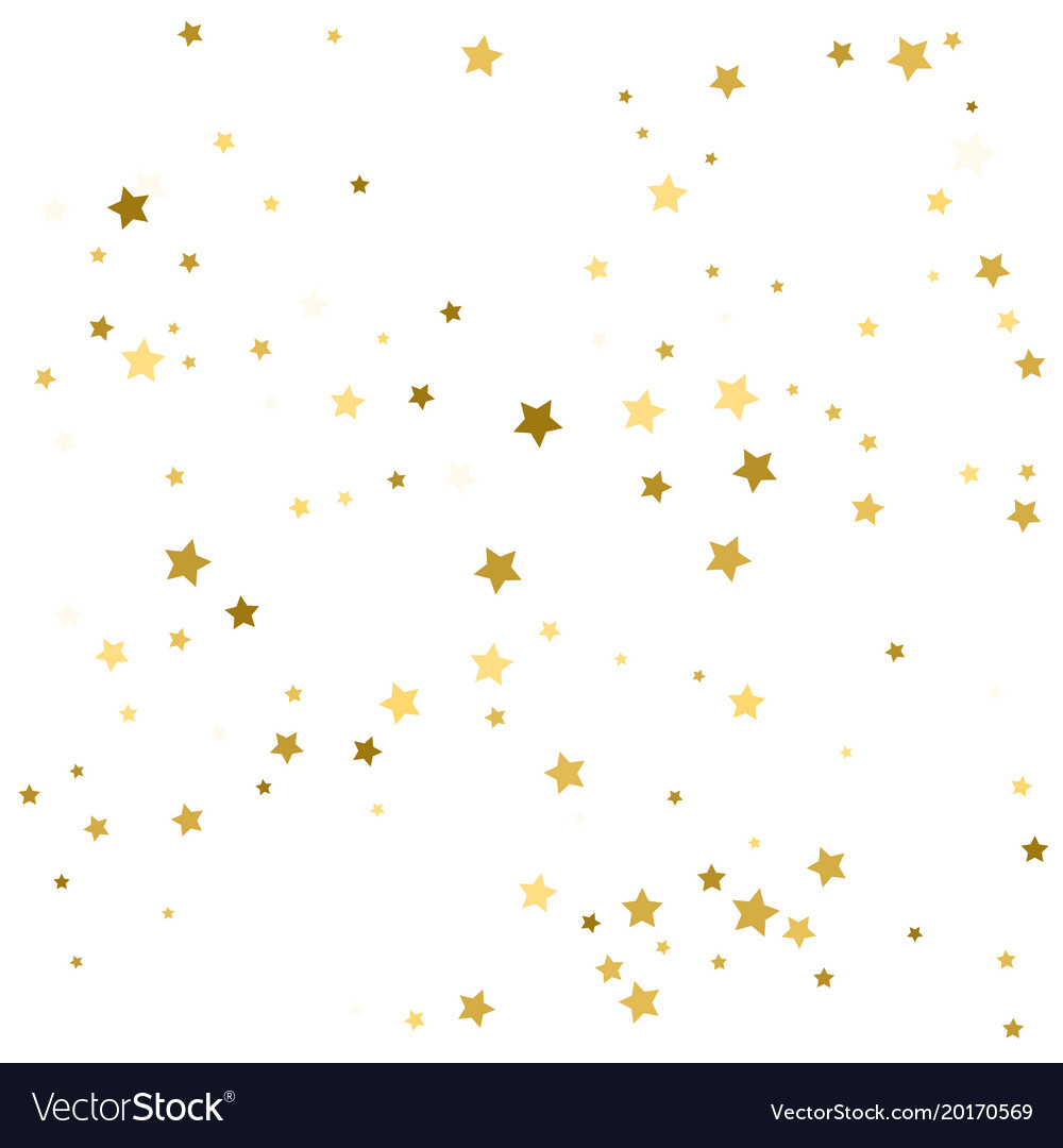 Gold stars golden confetti confetti celebration Vector Image