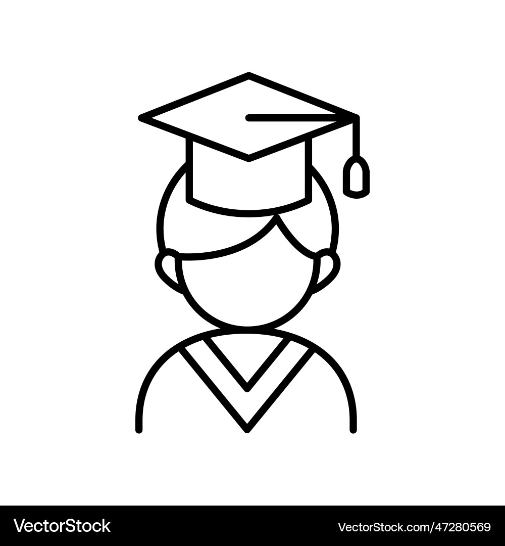 Graduation icon Royalty Free Vector Image - VectorStock