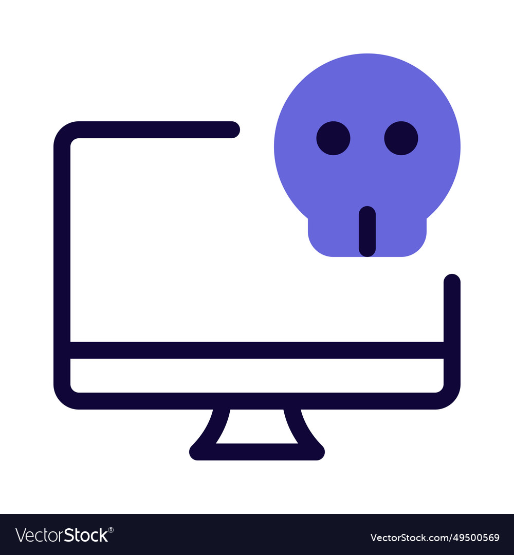 Laptop not functioning due to hardware issue Vector Image