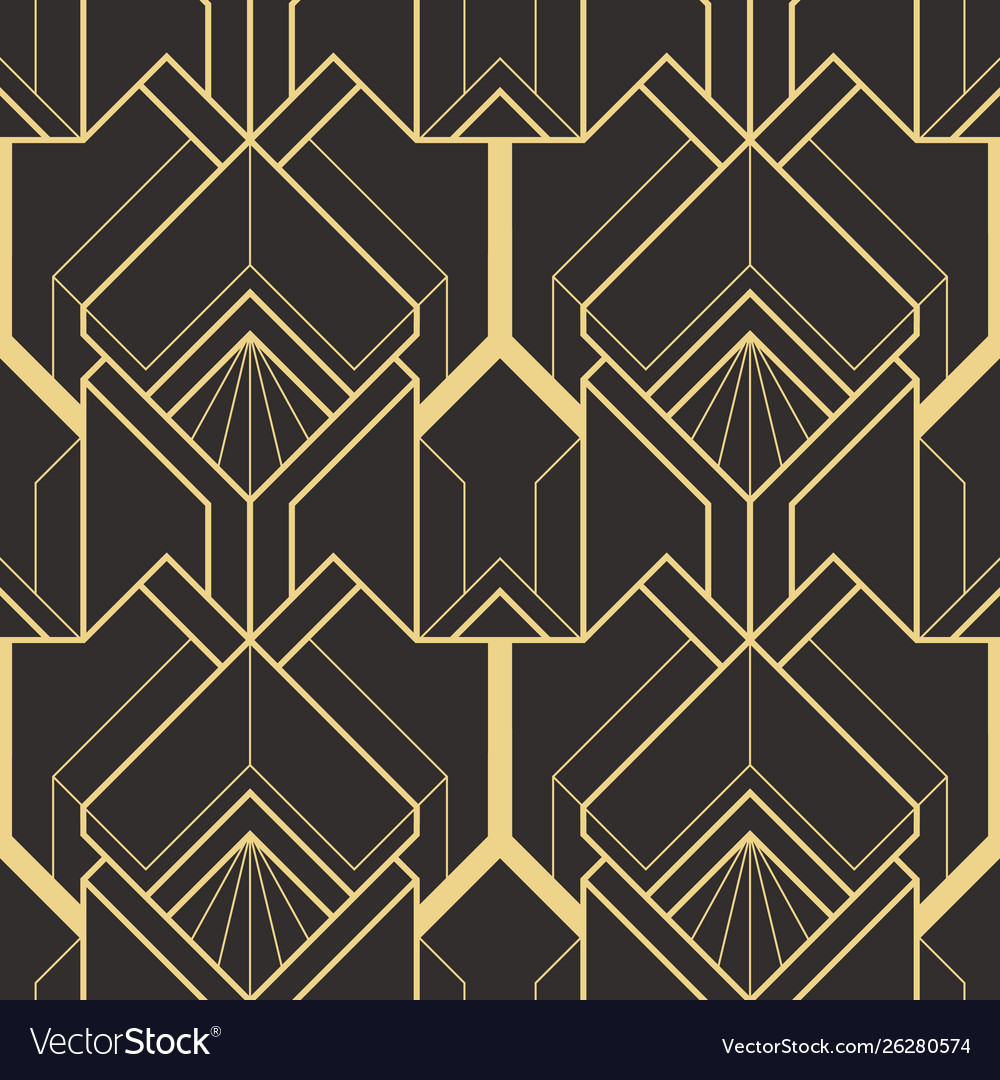 Abstract art deco seamless modern tiles pattern Vector Image