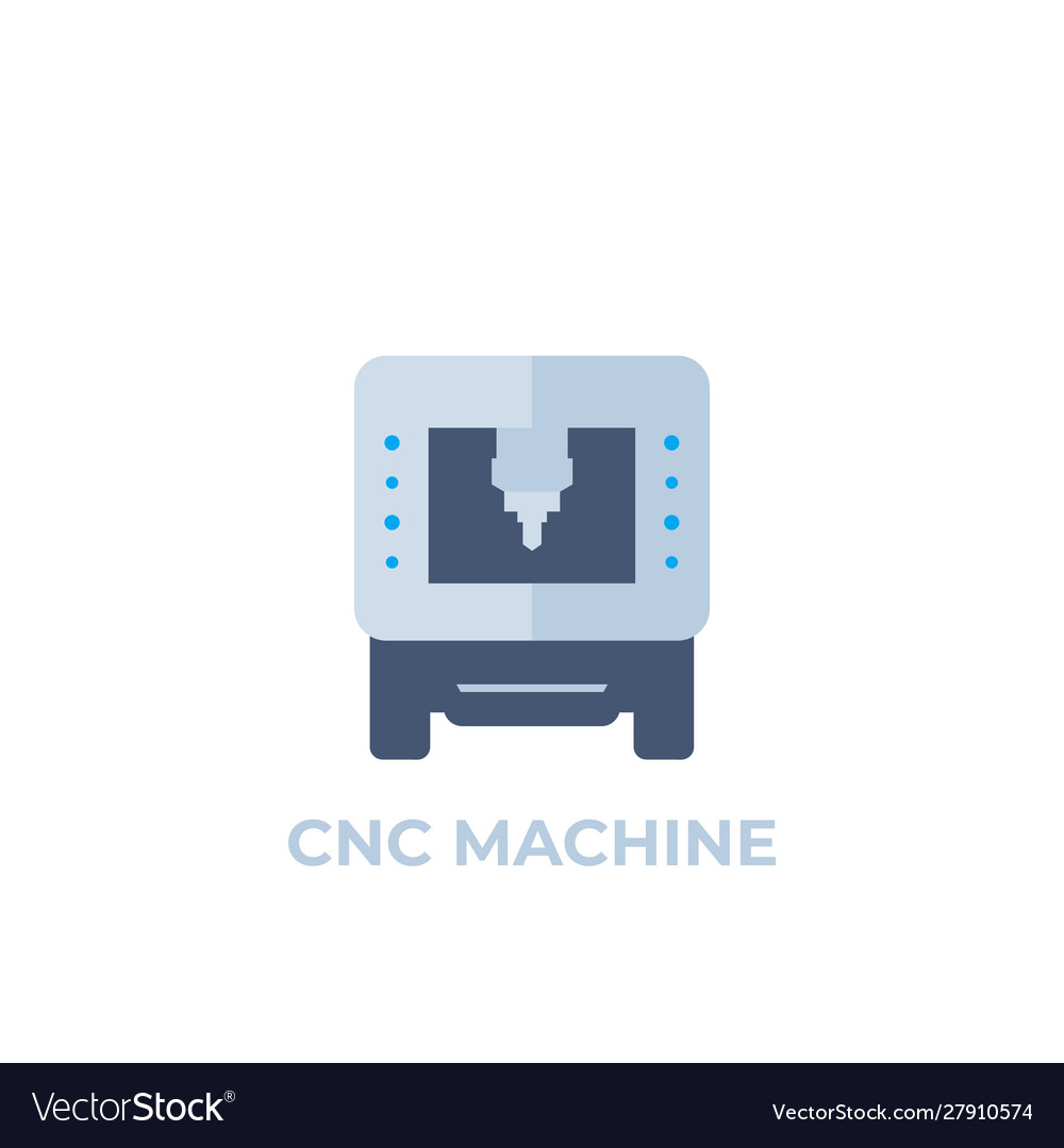 Cnc machine icon Royalty Free Vector Image - VectorStock