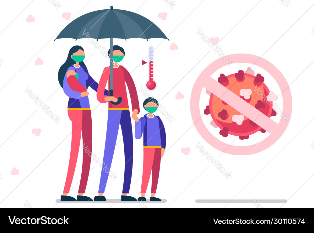 Corona virus global health risk Royalty Free Vector Image