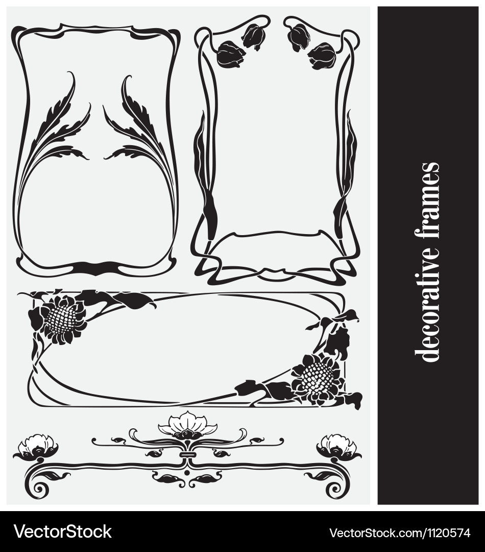 Decorative frames Royalty Free Vector Image - VectorStock