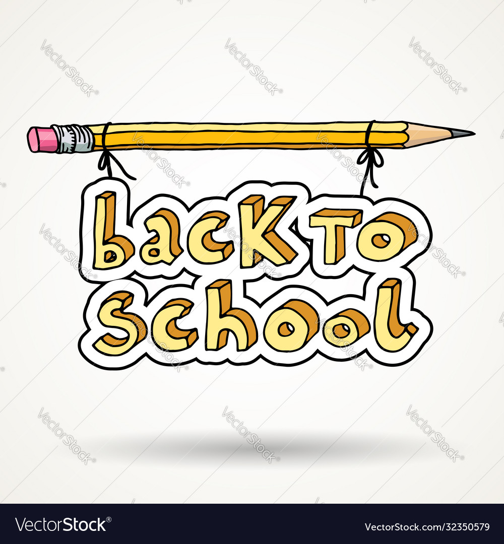 Back to school Royalty Free Vector Image - VectorStock