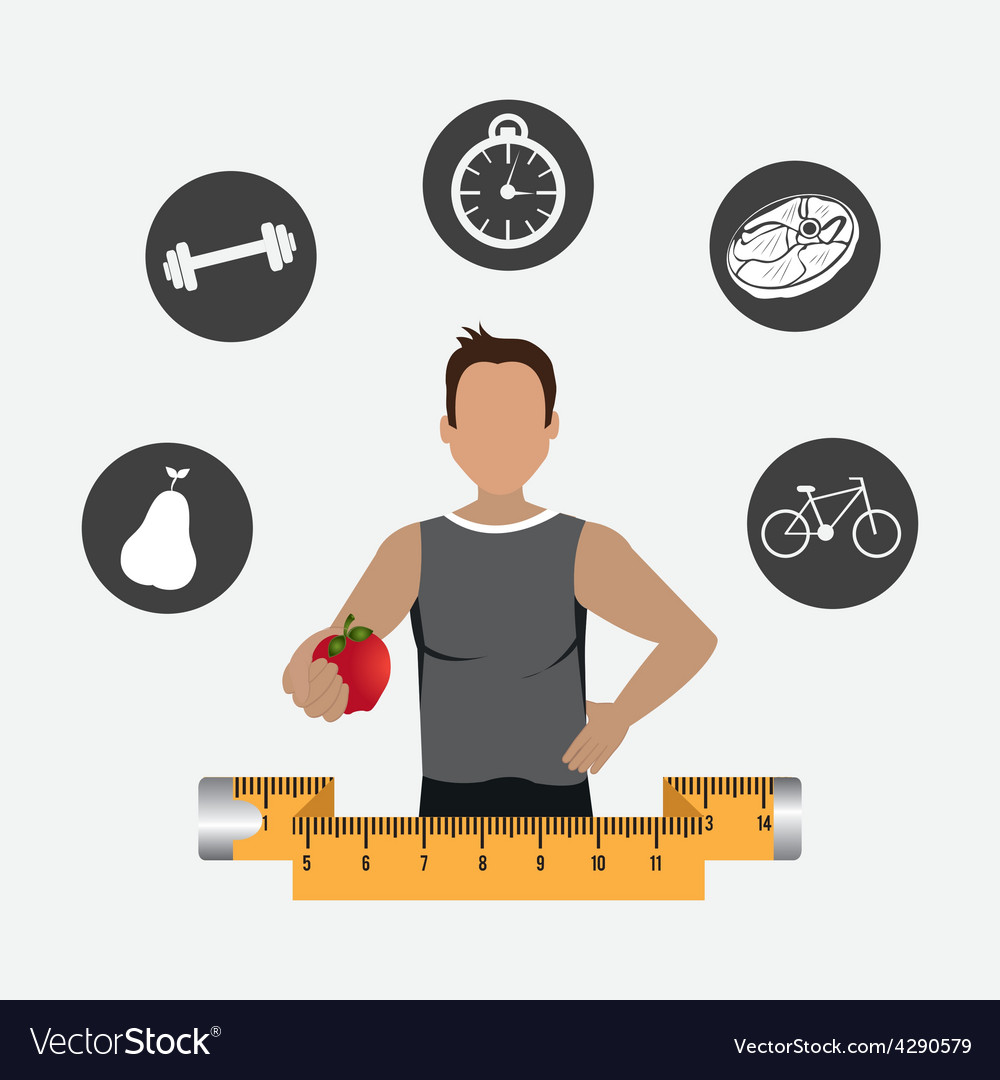 Fitness design Royalty Free Vector Image - VectorStock