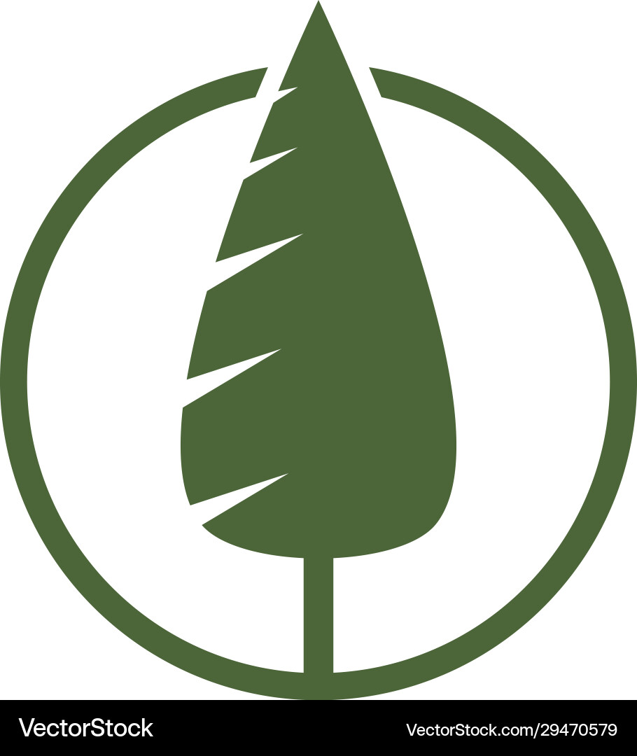 Pine tree logo Royalty Free Vector Image - VectorStock