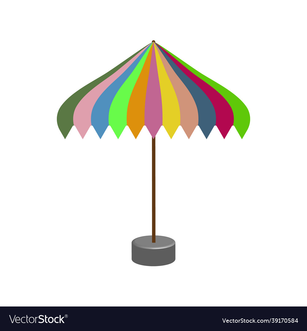 An umbrella from the sun and rain of different Vector Image