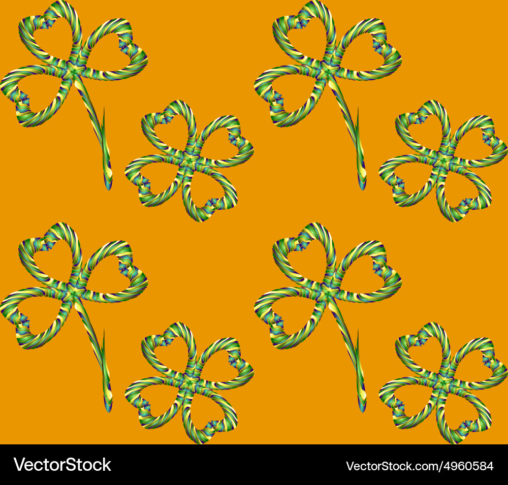 Clover pattern Royalty Free Vector Image - VectorStock