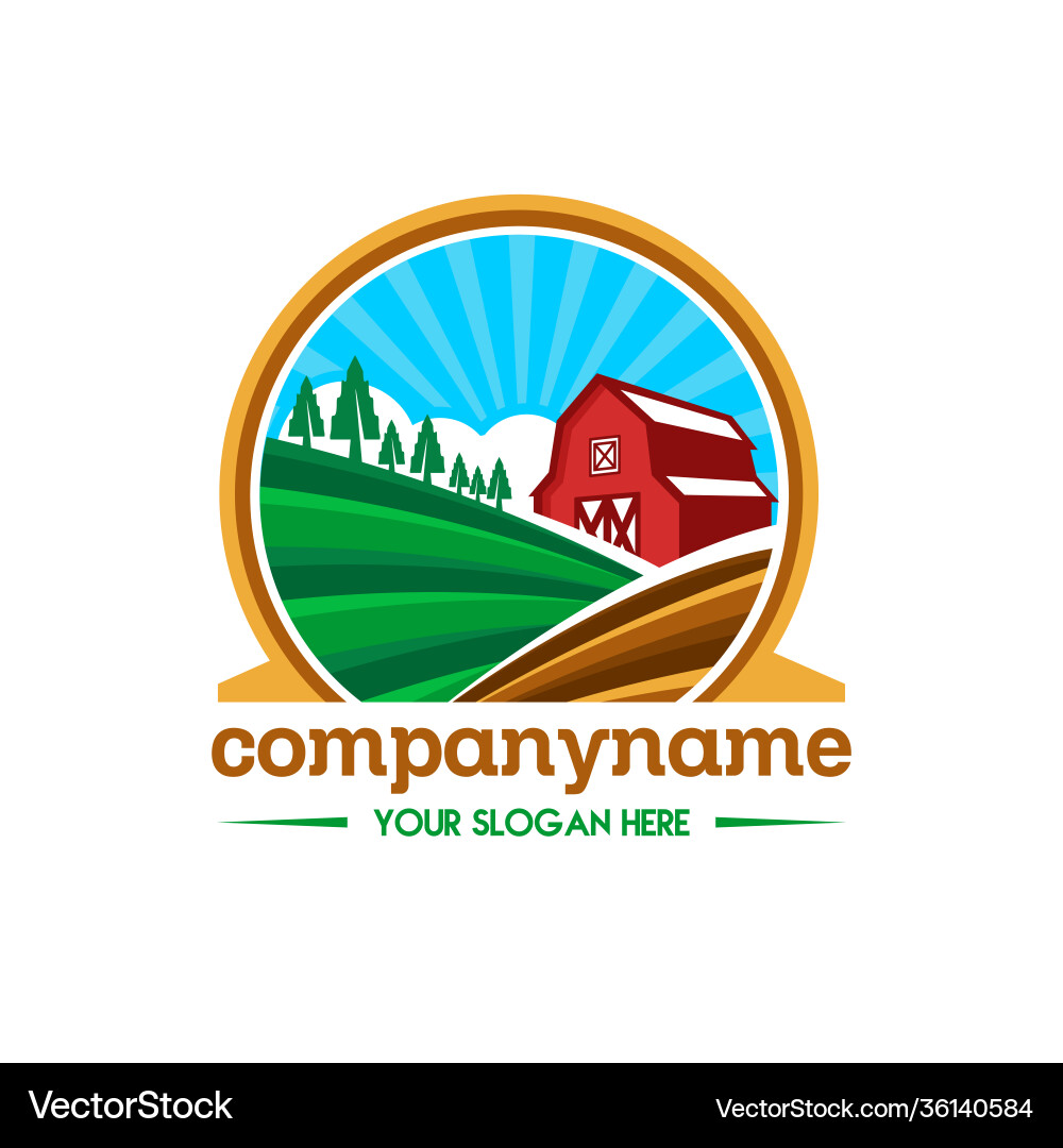 Farm Royalty Free Vector Image - VectorStock