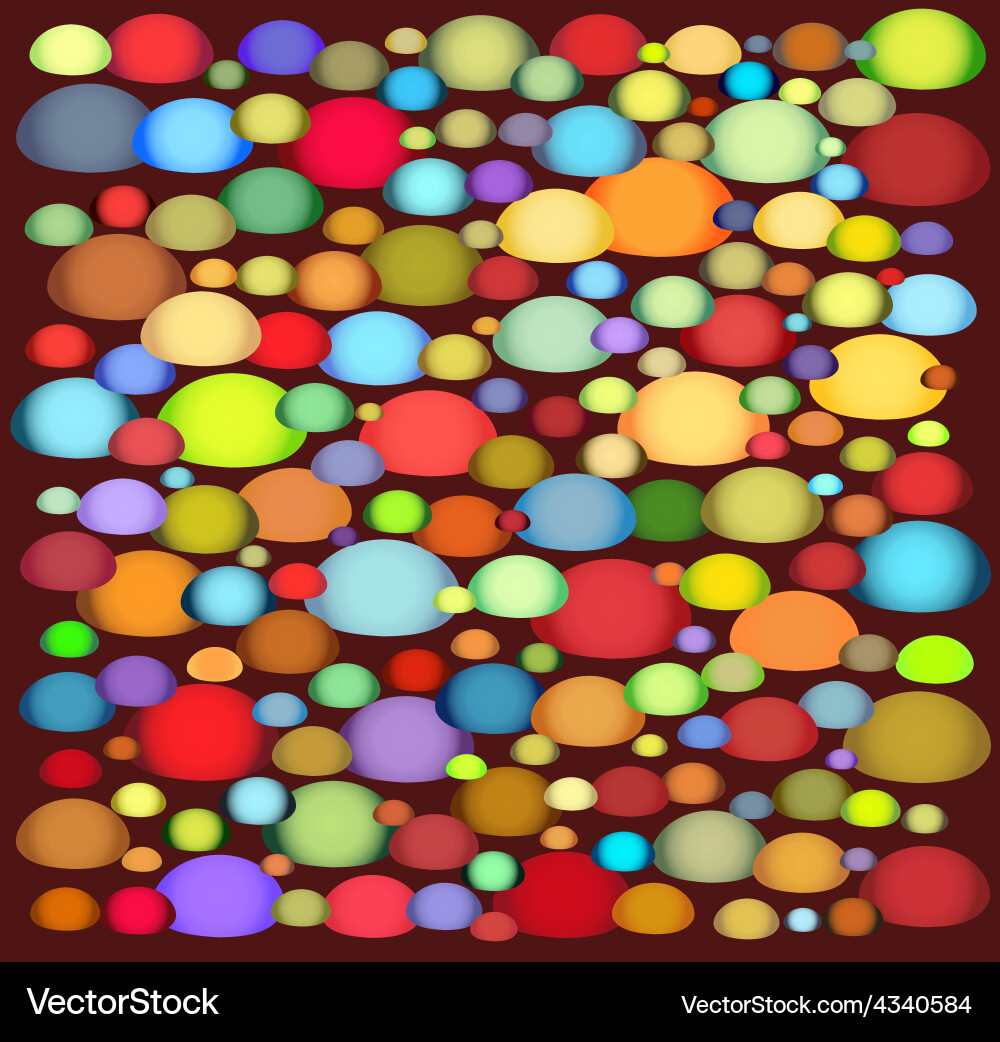 Multi colour abstract shape on deep red Royalty Free Vector
