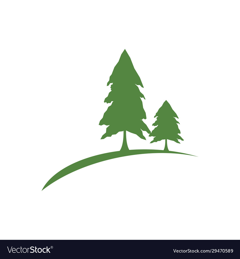 Pine tree logo Royalty Free Vector Image - VectorStock