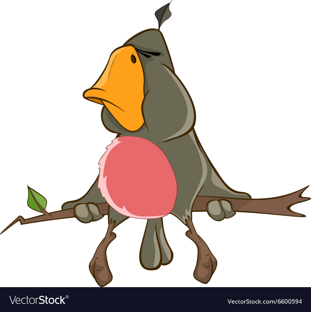 Cute parrot cartoon character Royalty Free Vector Image