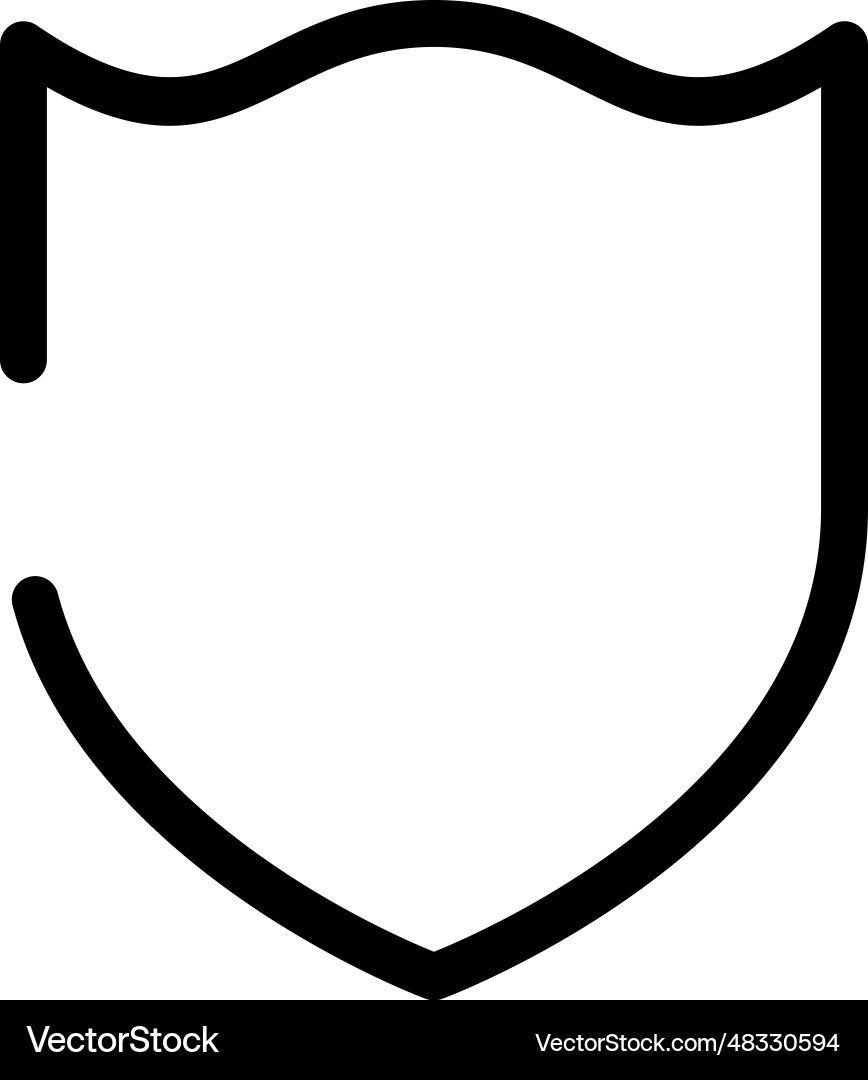 Shield icon Royalty Free Vector Image - VectorStock