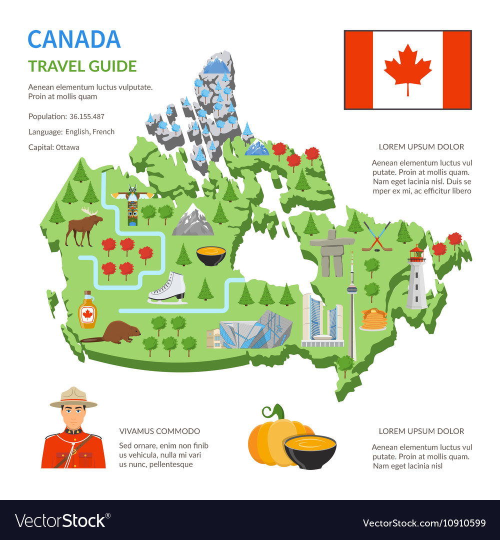 Flat map Royalty Free Vector Image - VectorStock
