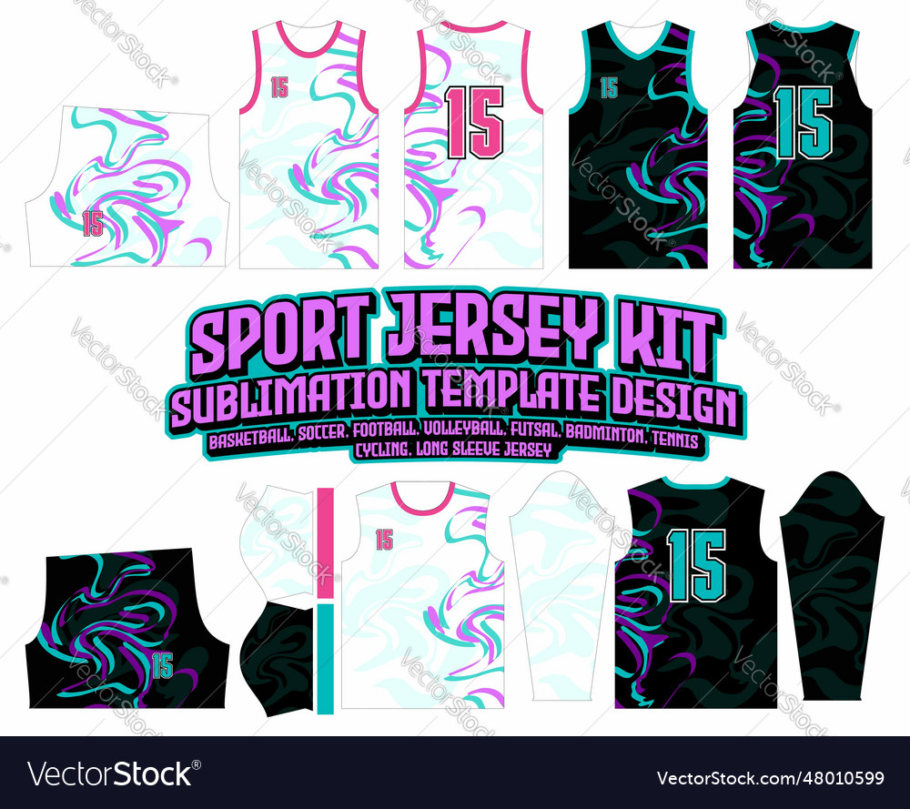 Swirl abstract jersey design sportswear background