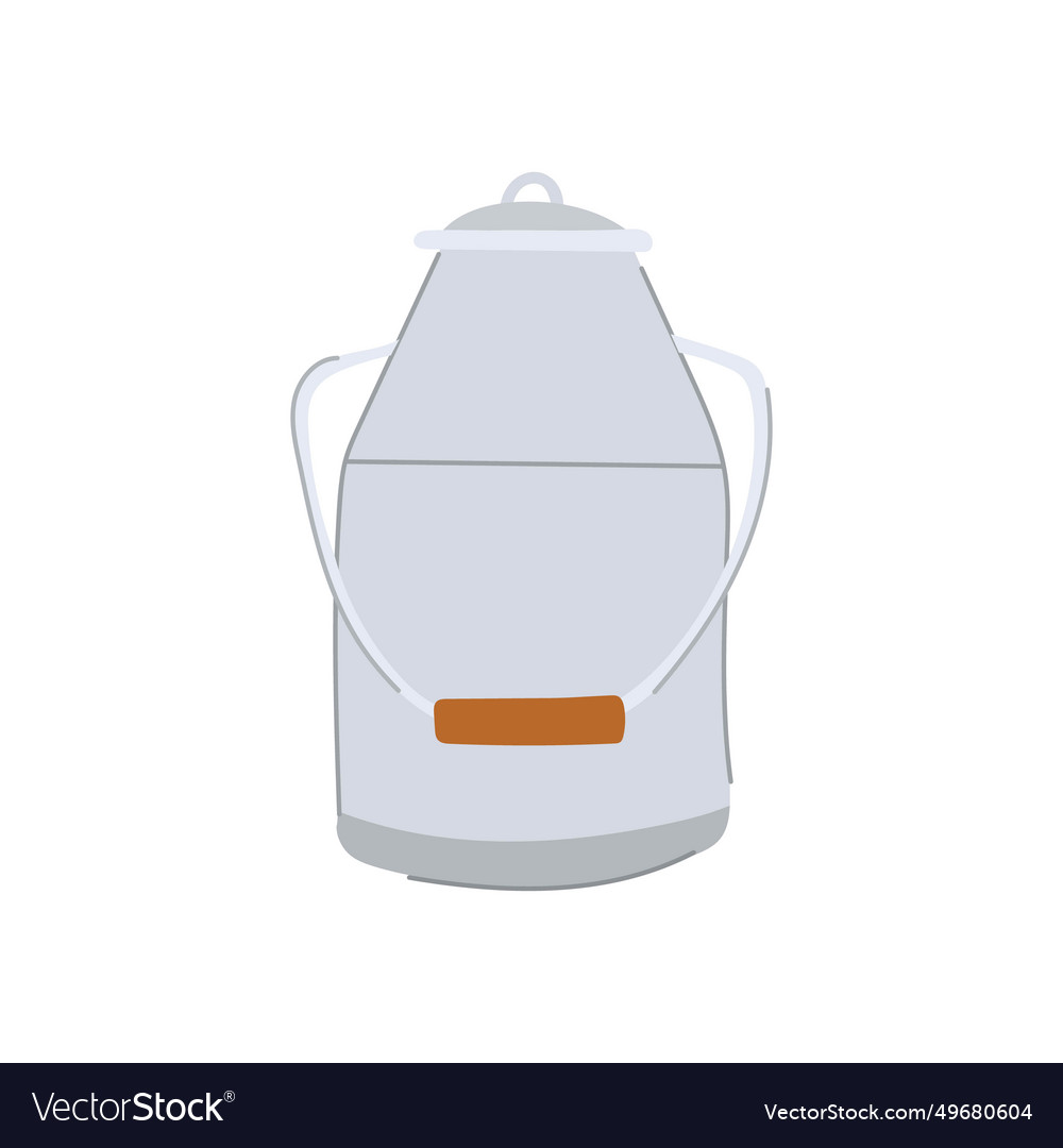 Bottle metal milk can cartoon Royalty Free Vector Image