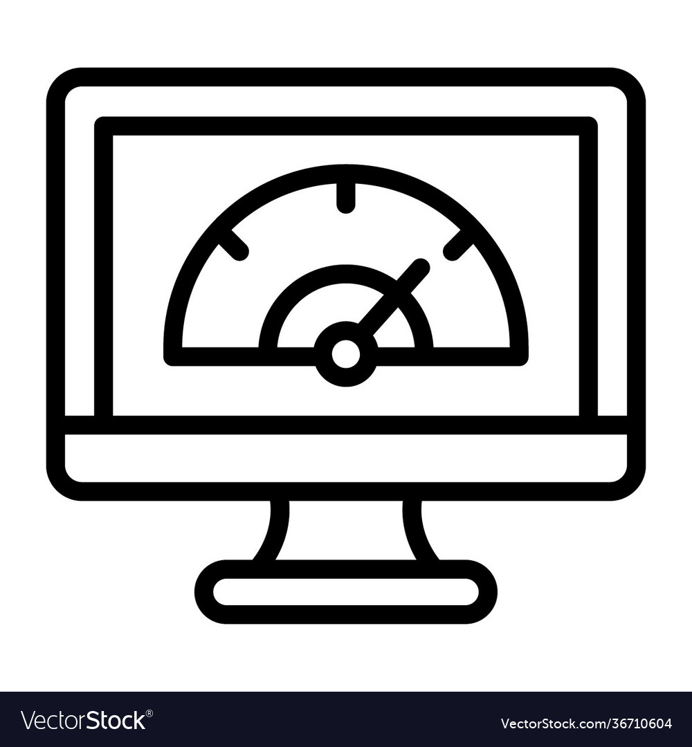 Internet speed test Royalty Free Vector Image - VectorStock