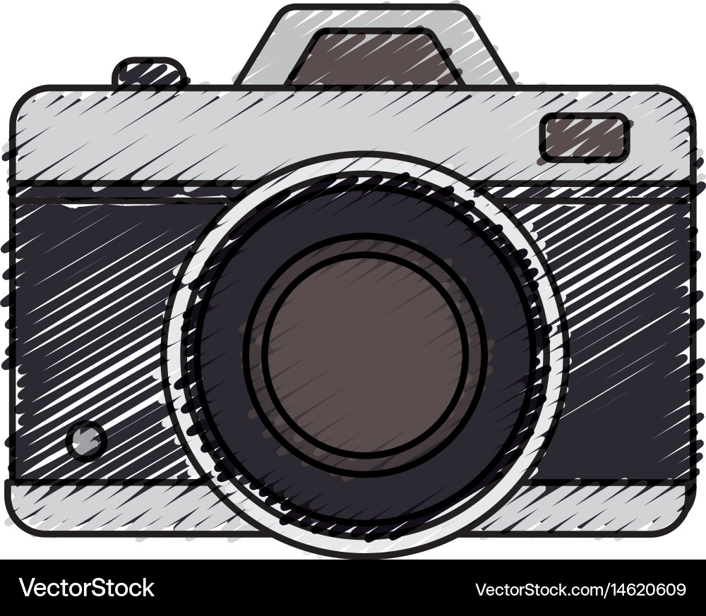 Camera photographic isolated icon Royalty Free Vector Image
