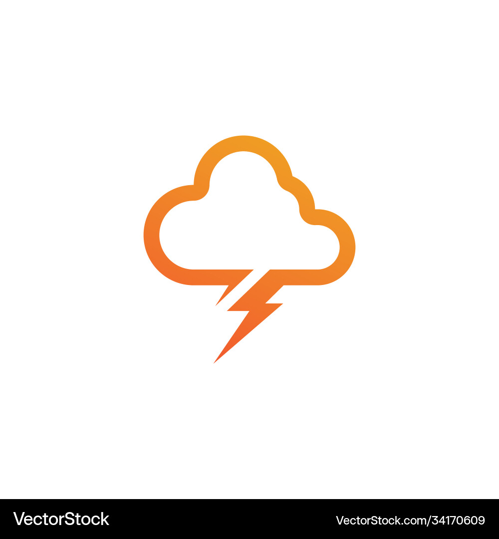 Cloud template icon Royalty Free Vector Image - VectorStock