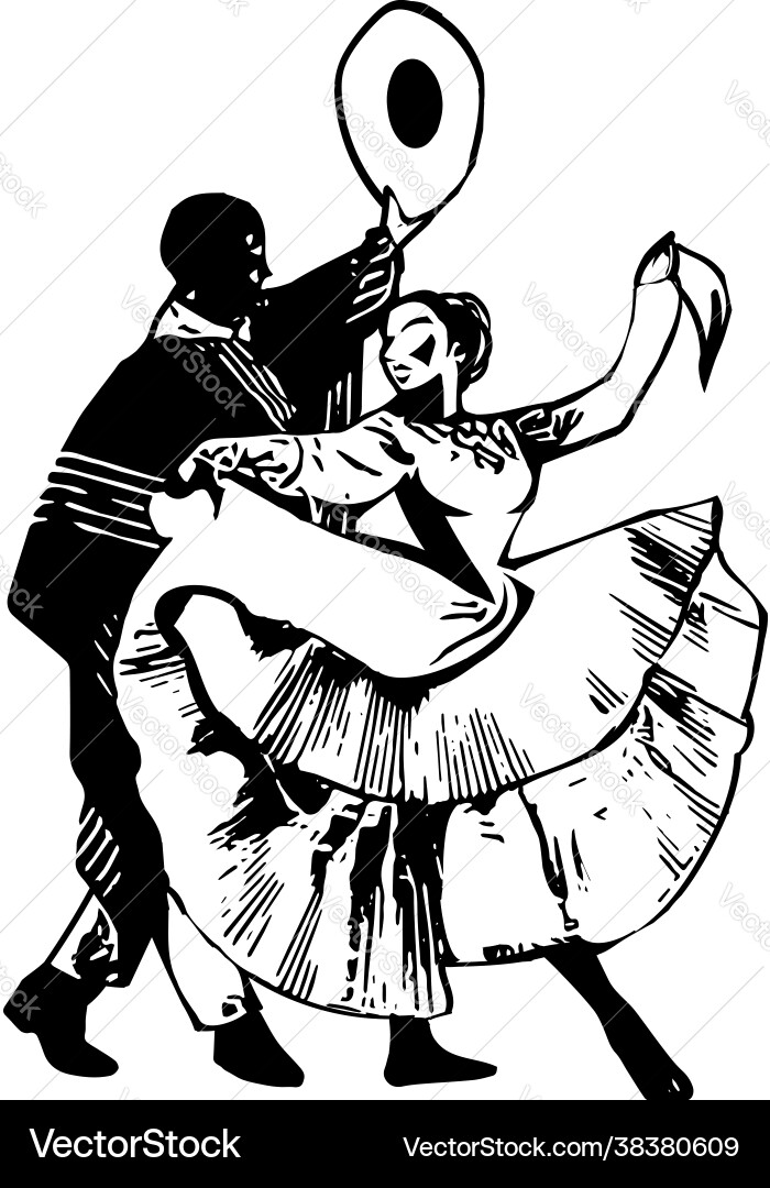 Couple dancing Royalty Free Vector Image - VectorStock