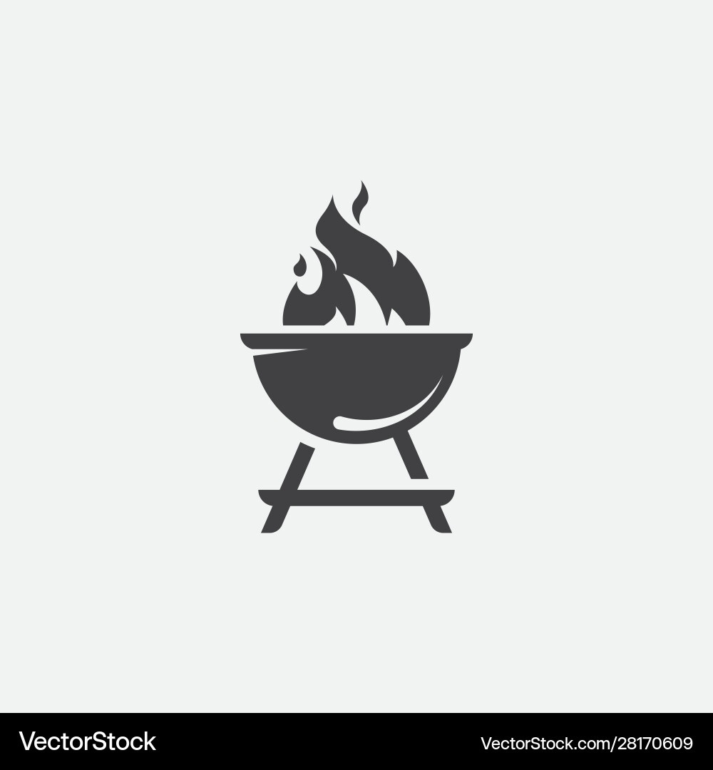 Grill icon bbq Royalty Free Vector Image - VectorStock