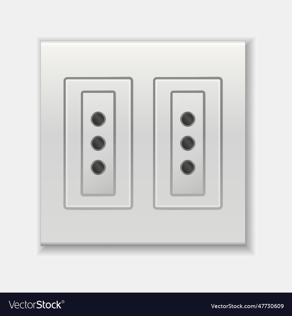 Realistic socket used in the italy and chile Vector Image