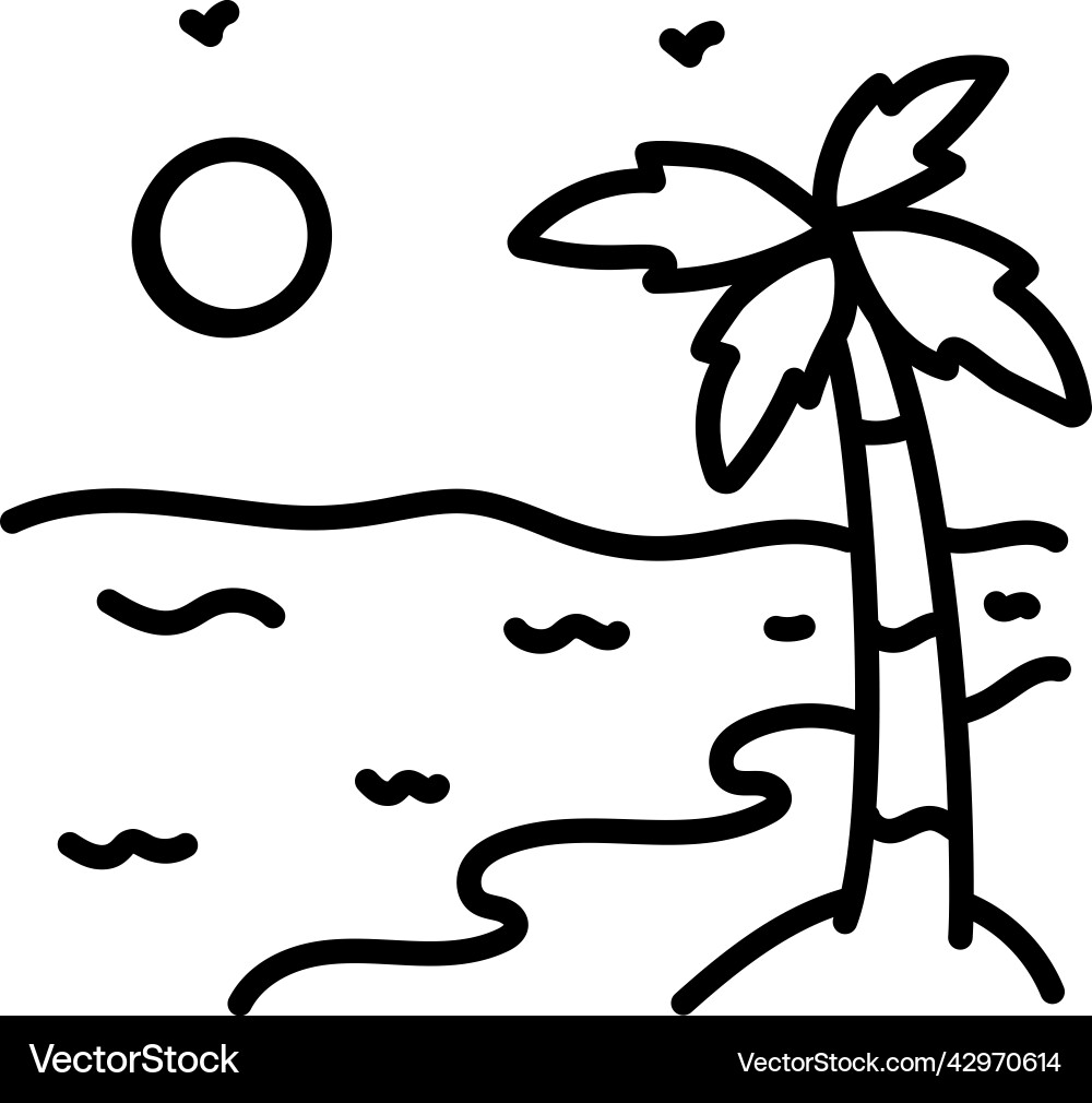 Beach Royalty Free Vector Image - VectorStock