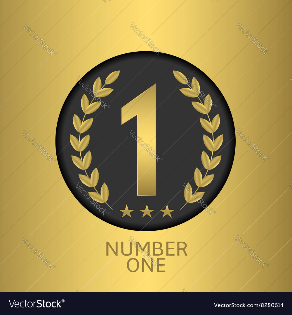 Number one symbol Royalty Free Vector Image - VectorStock