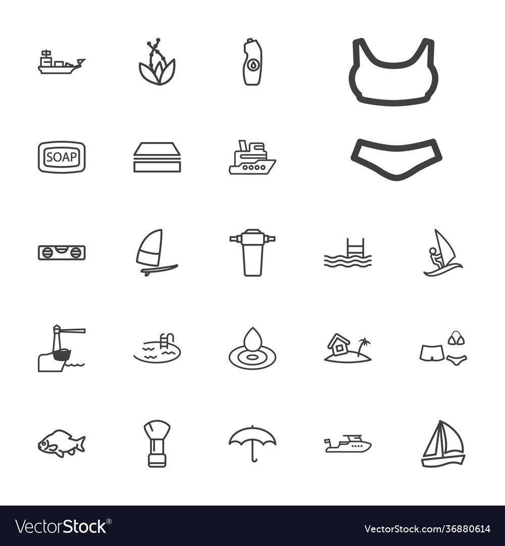 Water icons