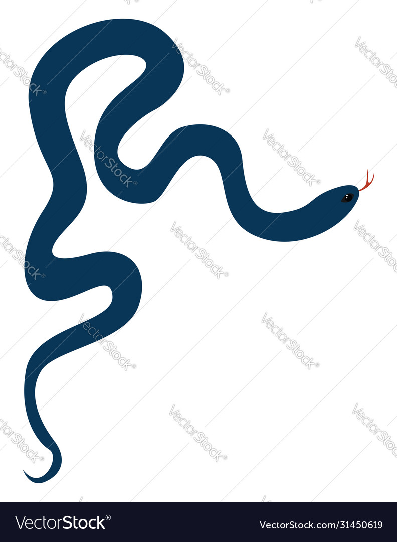 Blue snake on white background Royalty Free Vector Image Blue snake on white background Royalty Free Vector Image