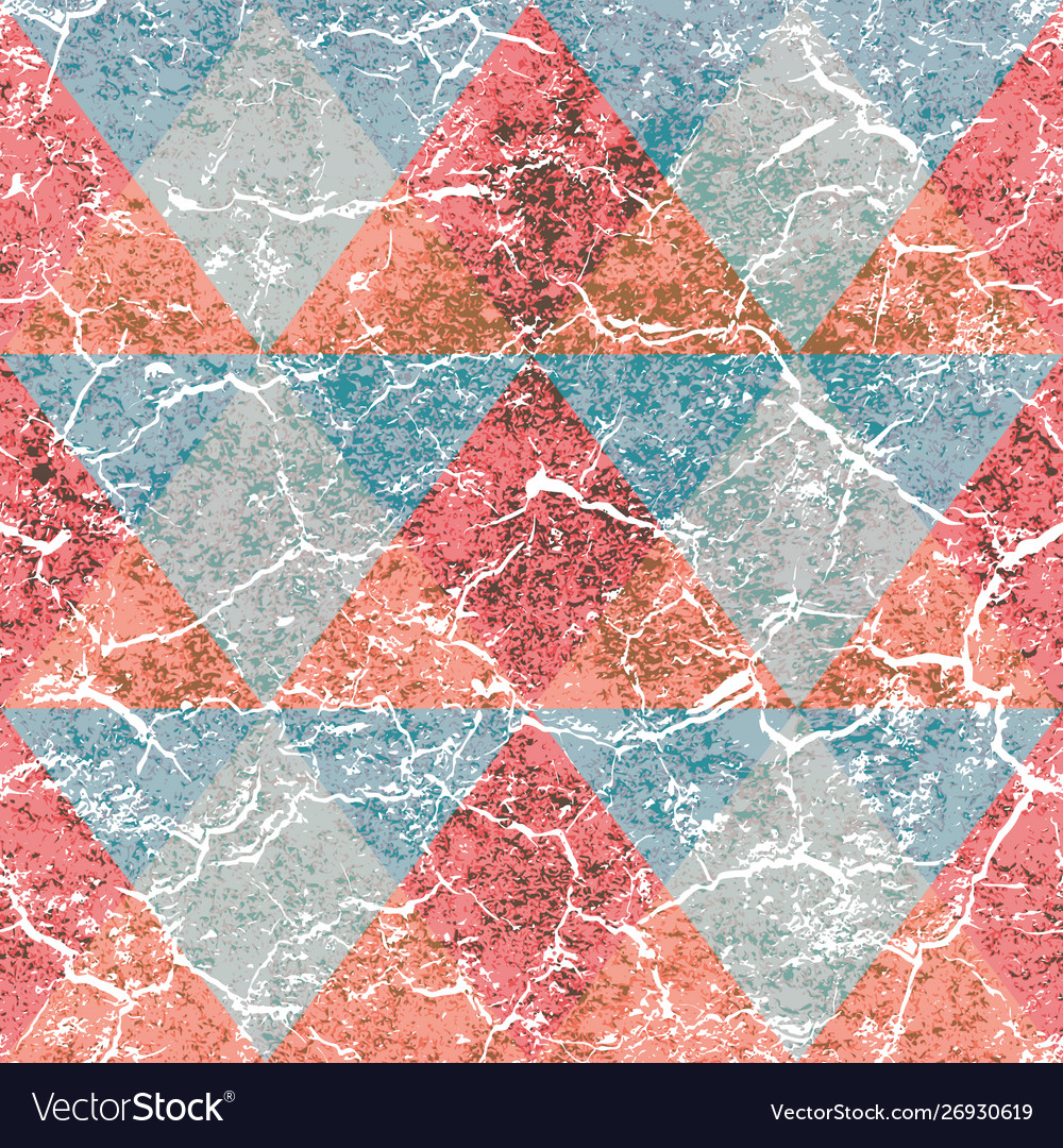 Grunge triangle pattern Royalty Free Vector Image