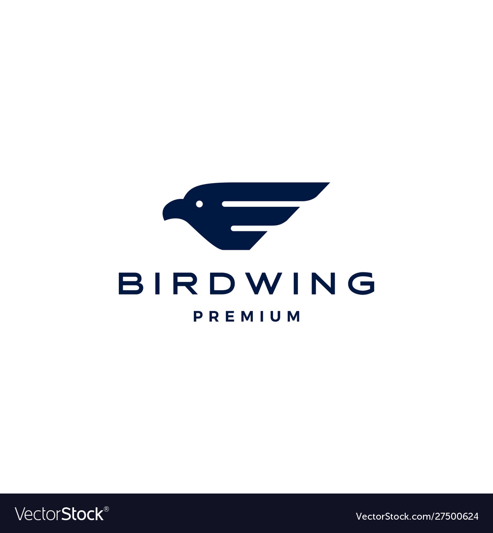 Bird wing logo icon vector image Bird wing logo icon