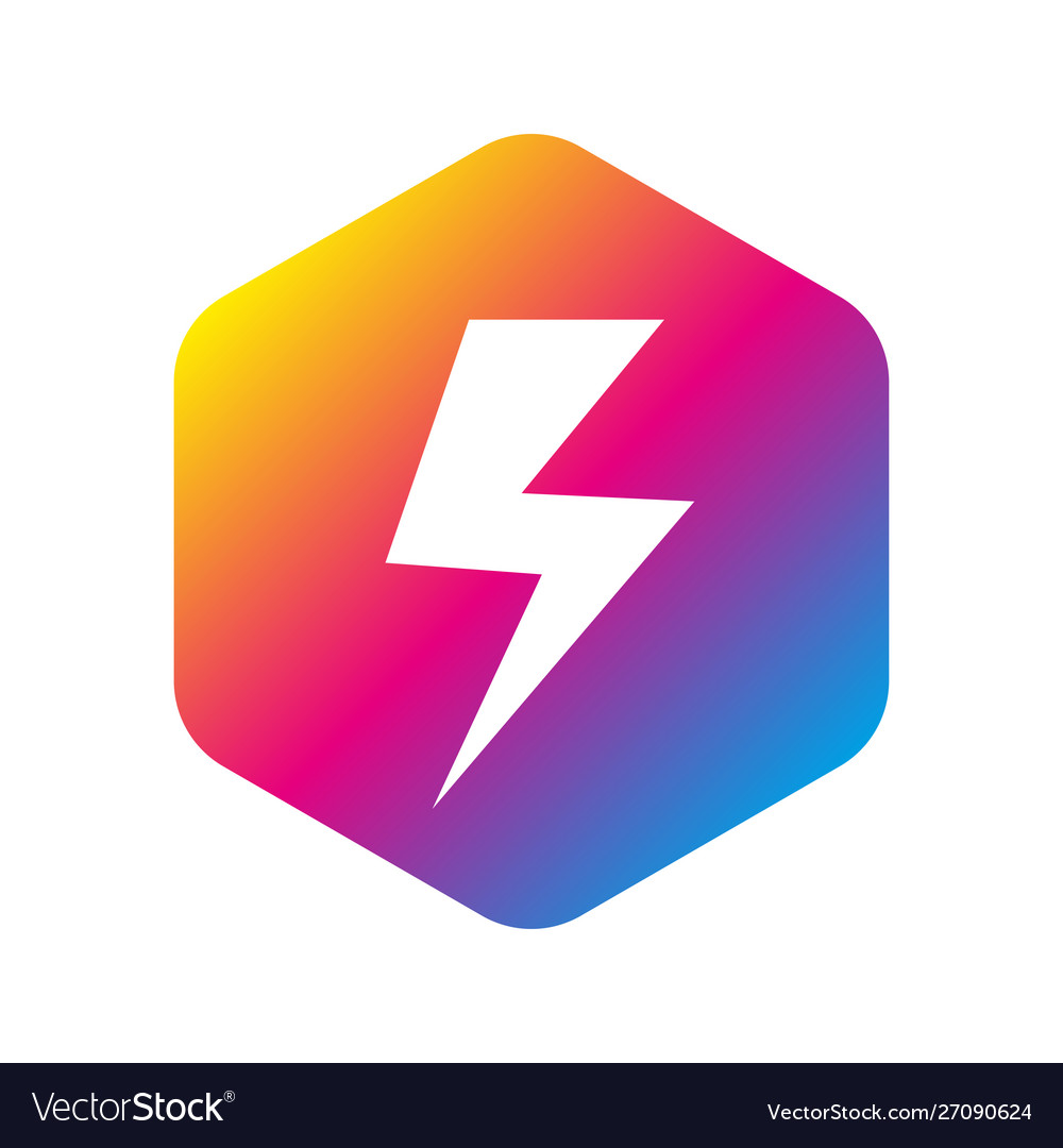 Flash logo abstract design template Royalty Free Vector