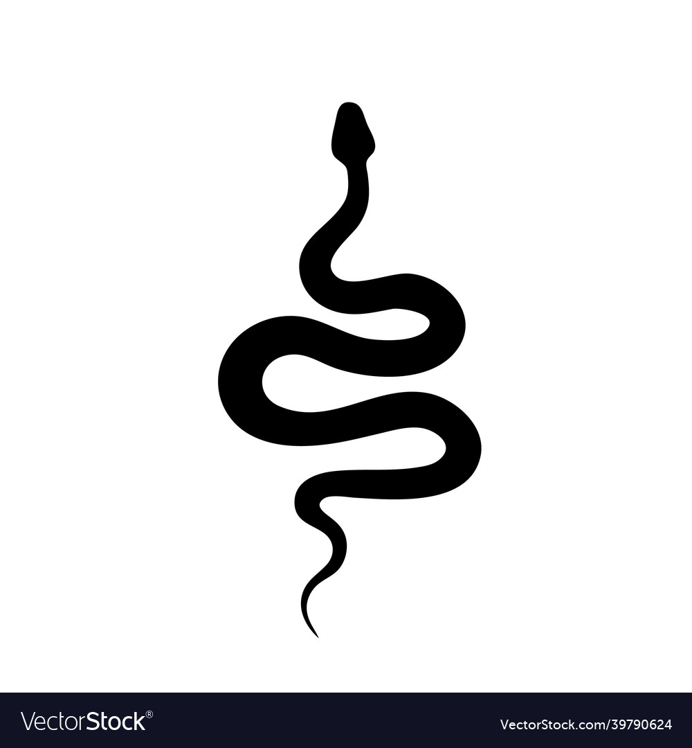 Snake icon viper symbol serpent sign Royalty Free Vector