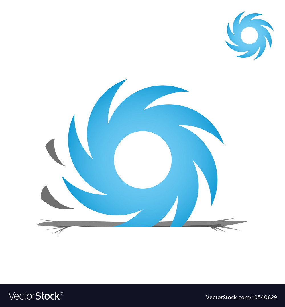 circular saw logo template royalty free vector image