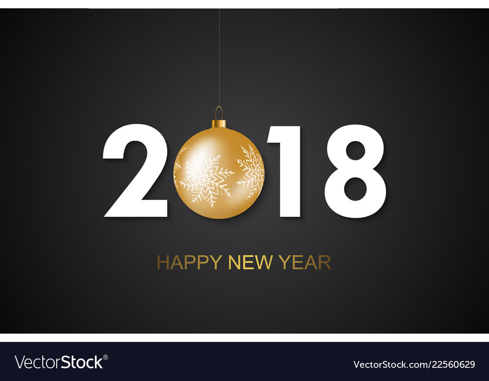 New year card template Royalty Free Vector Image