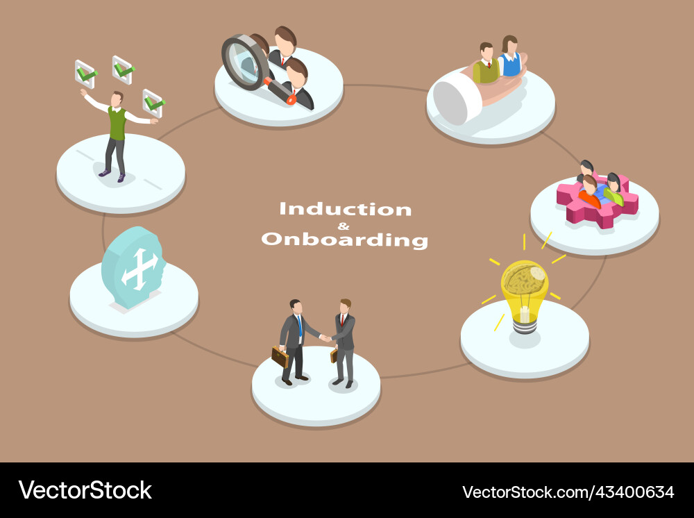 3d isometric flat conceptual Royalty Free Vector Image