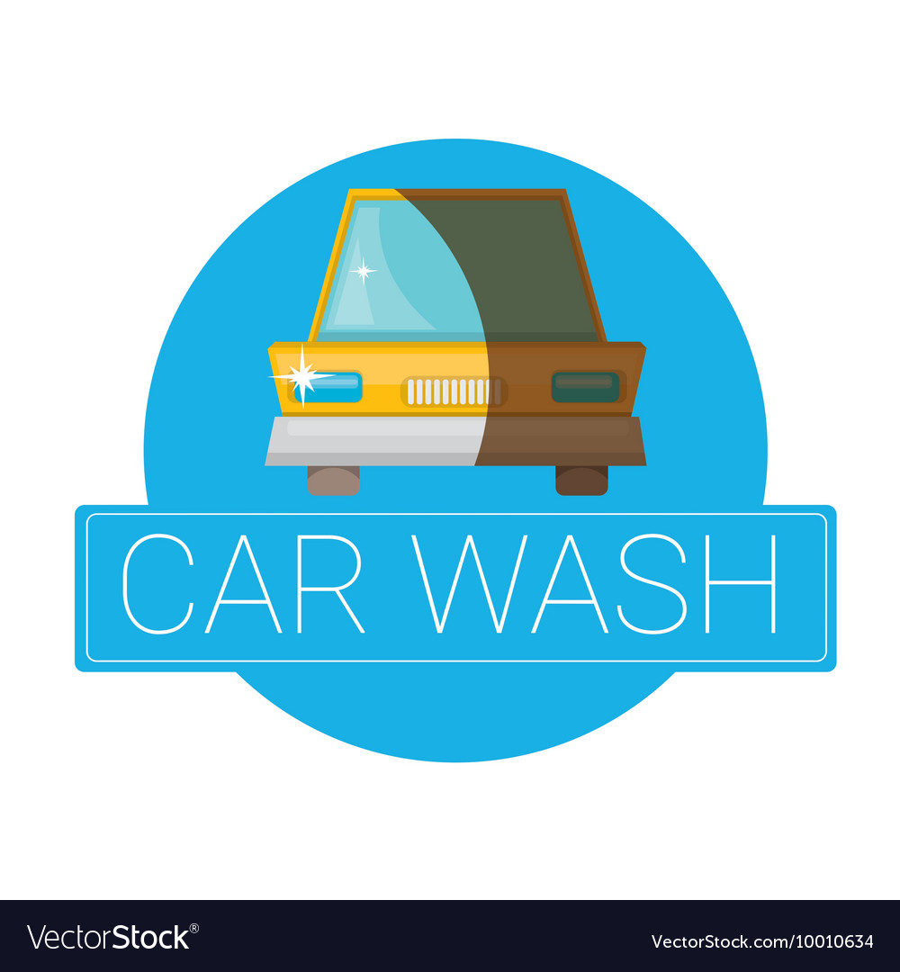 Car wash icons set isolated on white