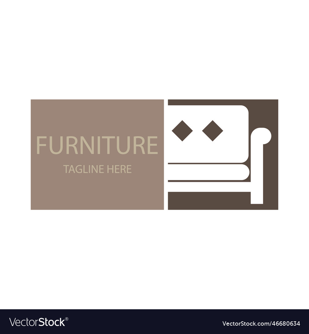 Furniture logo Royalty Free Vector Image - VectorStock