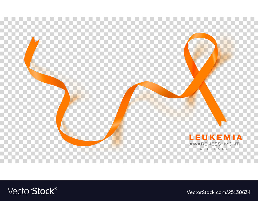 leukemia awareness month orange color ribbon leukemia month