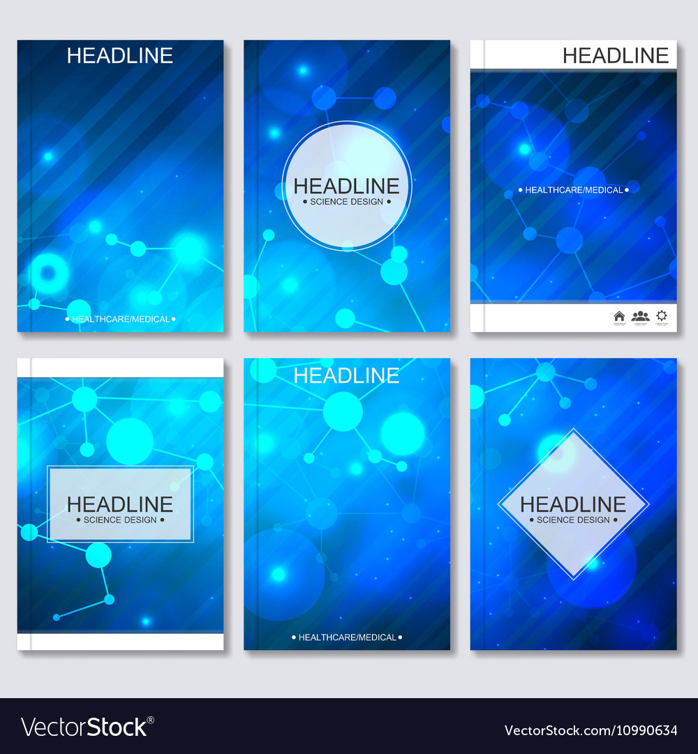 Science Background Modern Templates Royalty Free Vector