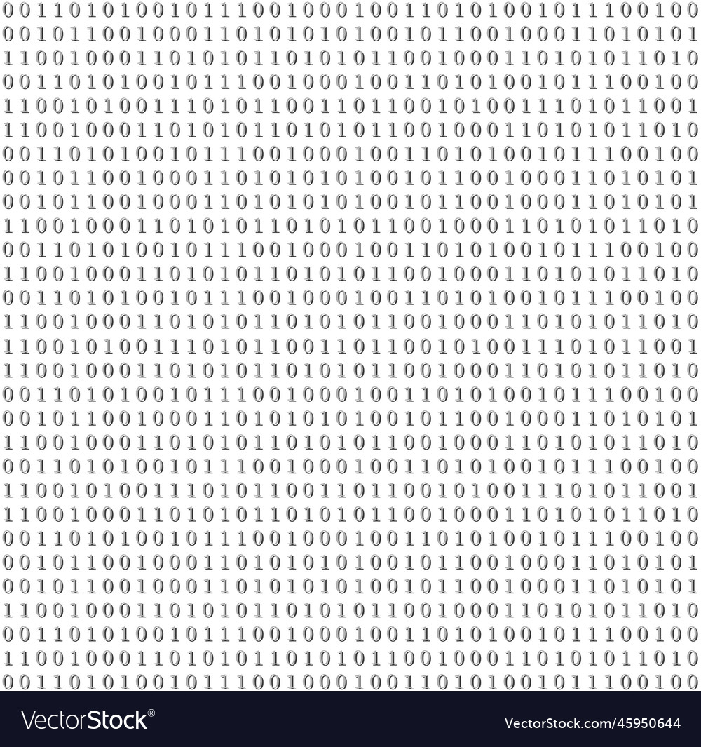 Binary system code grey background Royalty Free Vector Image