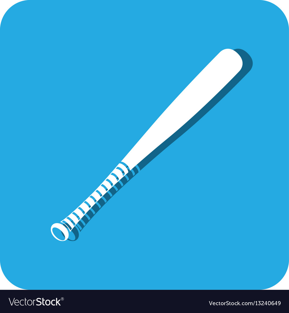 Baseball sport bat emblem icon Royalty Free Vector Image