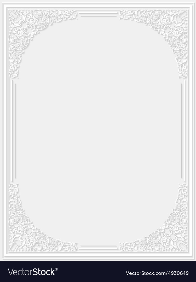 Decorative floral frame Royalty Free Vector Image