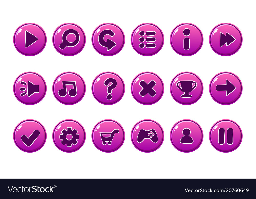 Glossy Pink Ons For All Kinds Of Casual Vector Image