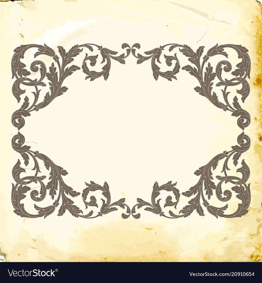 Baroque of vintage elements for design Royalty Free Vector