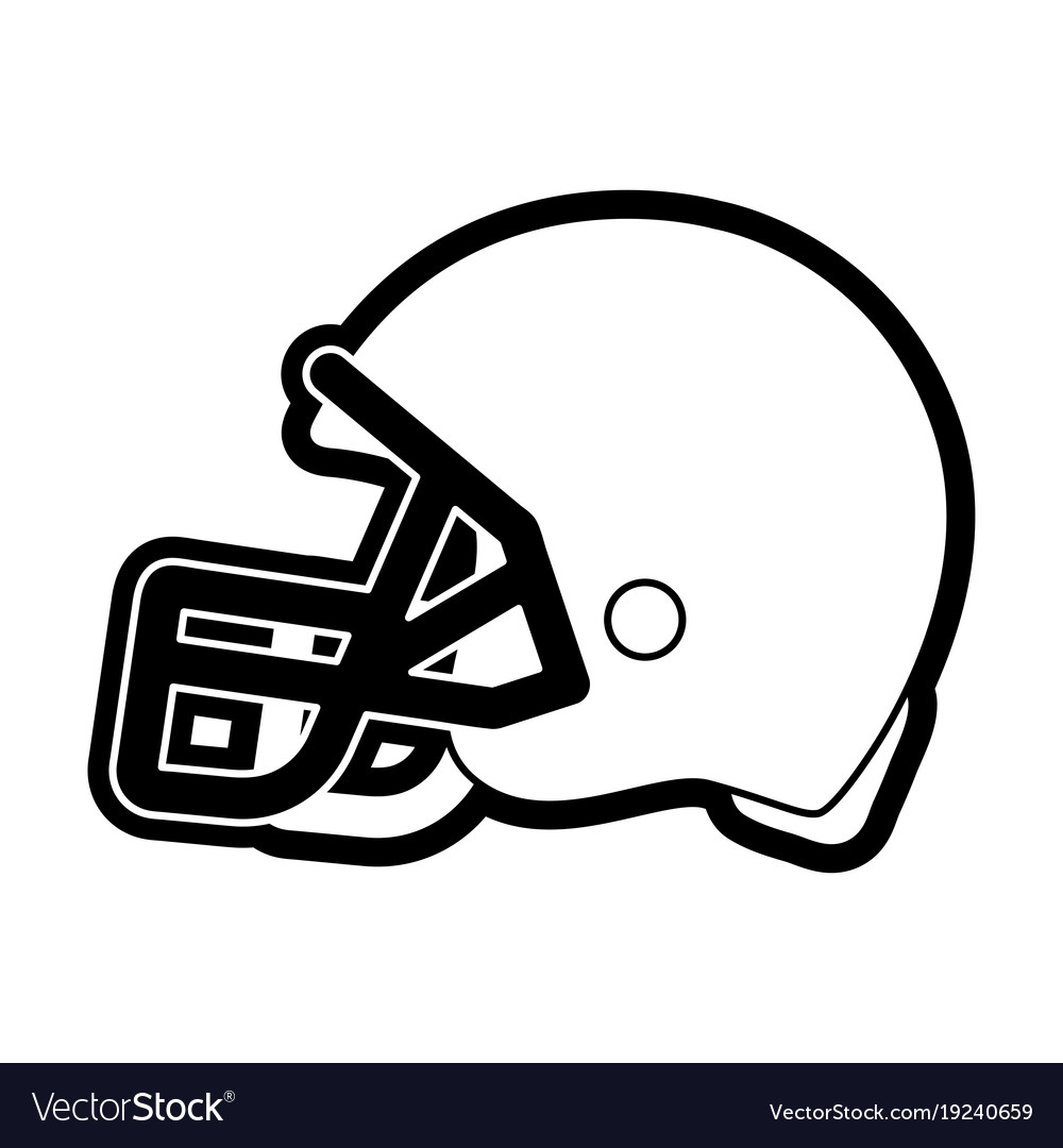 American football helmet icon Royalty Free Vector Image