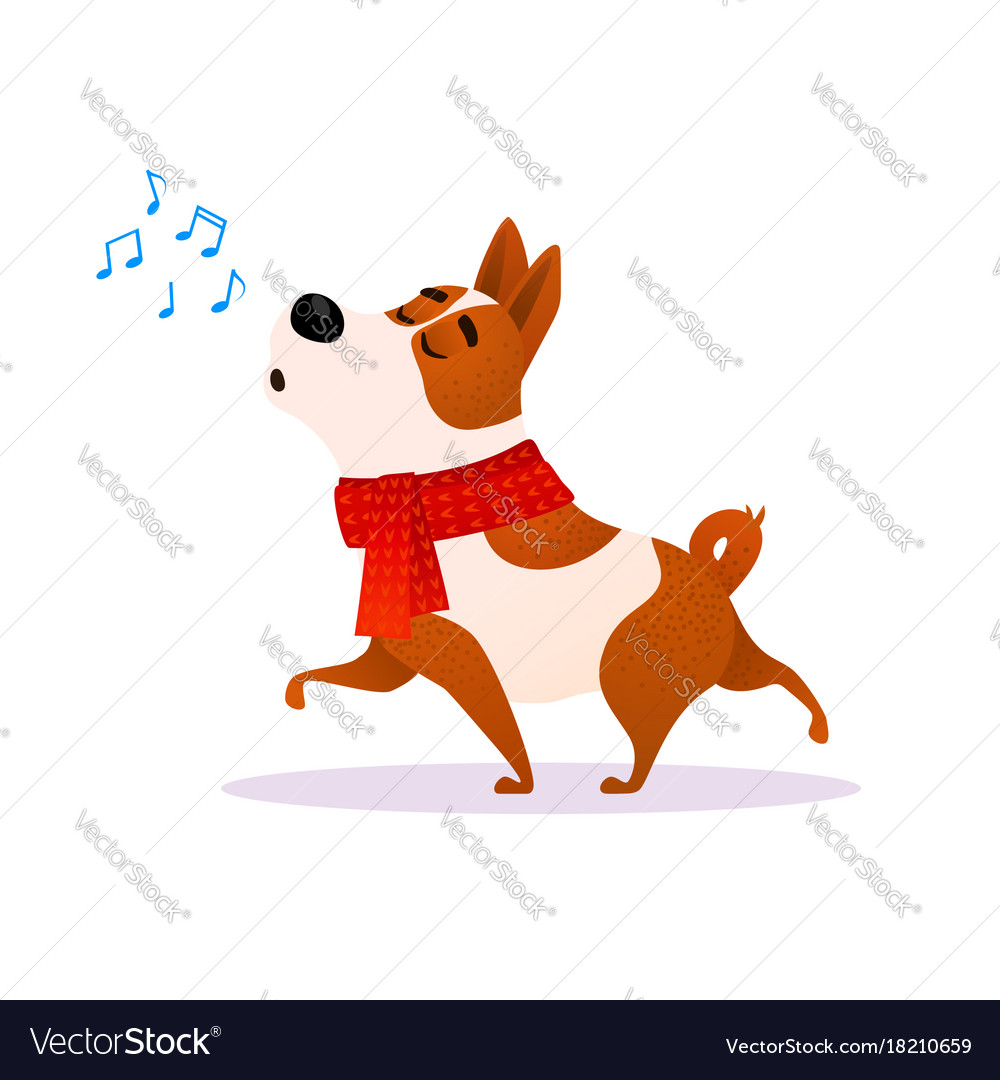 Funny dog hot sale singing