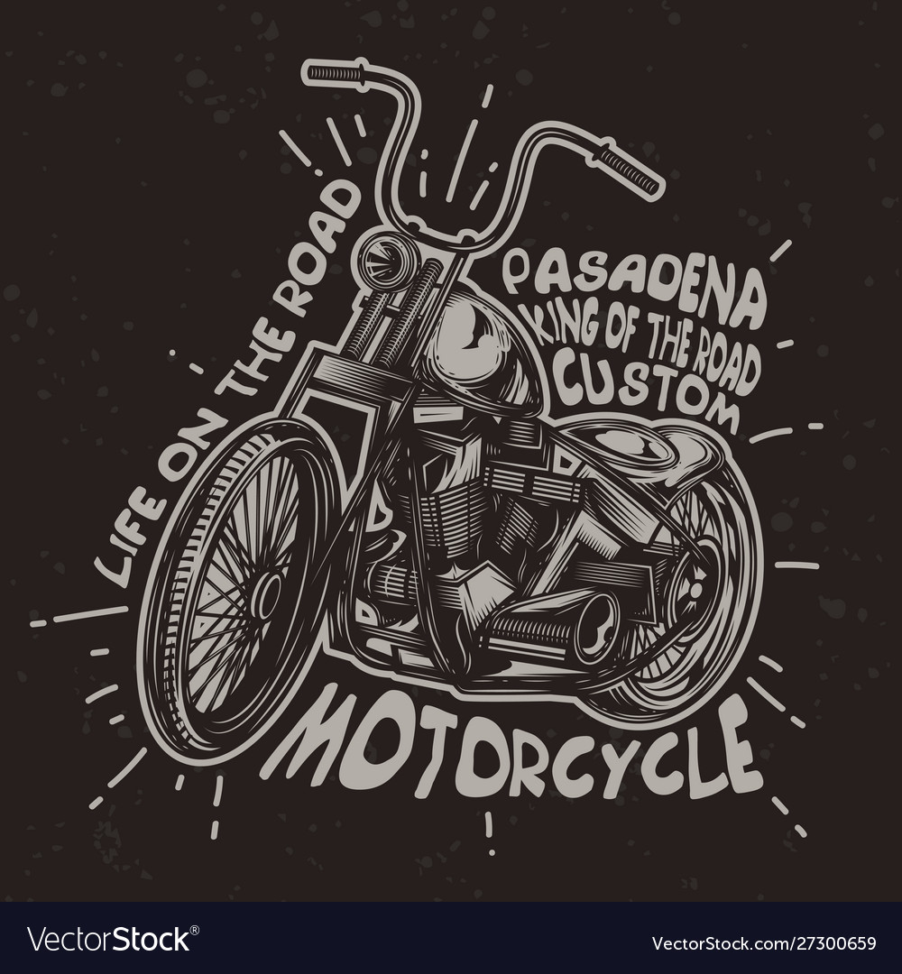 Motorcycle 1 Royalty Free Vector Image - VectorStock