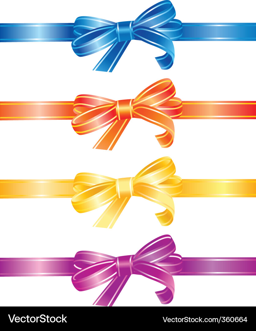 Bows Royalty Free Vector Image - VectorStock
